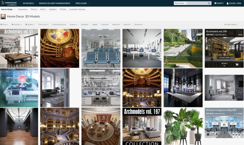 新手必备！免费家装模型素材网站
